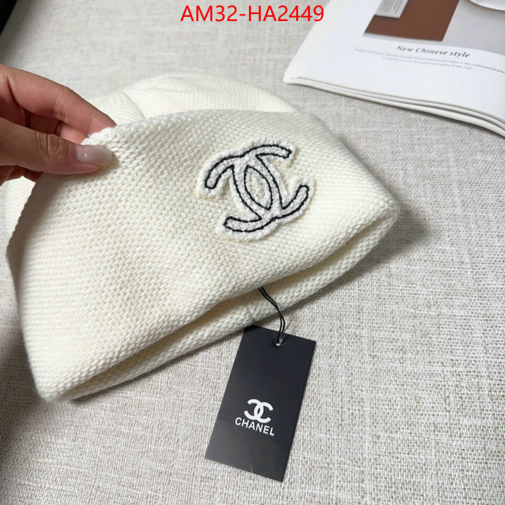 Cap (Hat)-Chanel luxury fashion replica designers ID: HA2449 $: 32USD