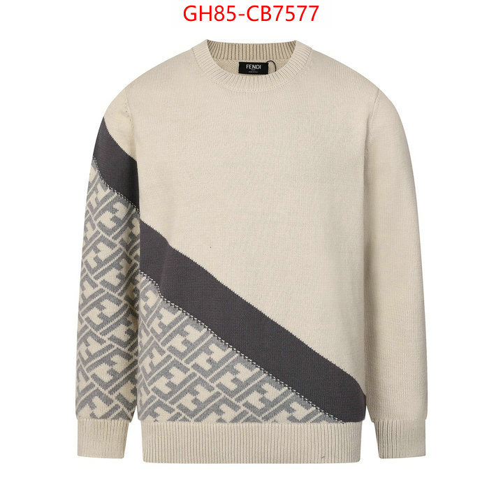 Clothing-Fendi best luxury replica ID: CB7577 $: 85USD