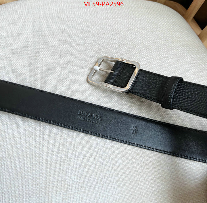 Belts-Prada luxury cheap replica ID: PA2596 $: 59USD