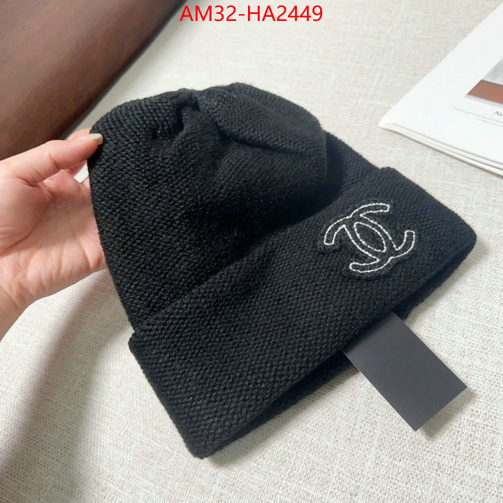 Cap (Hat)-Chanel luxury fashion replica designers ID: HA2449 $: 32USD