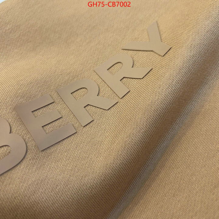 Clothing-Burberry best replica 1:1 ID: CB7002 $: 75USD