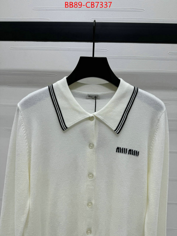 Clothing-MIU MIU replica 1:1 ID: CB7337 $: 89USD