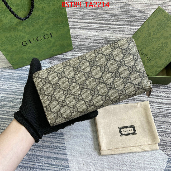 Gucci Bags(TOP)-Wallet- how to buy replica shop ID: TA2214 $: 89USD,