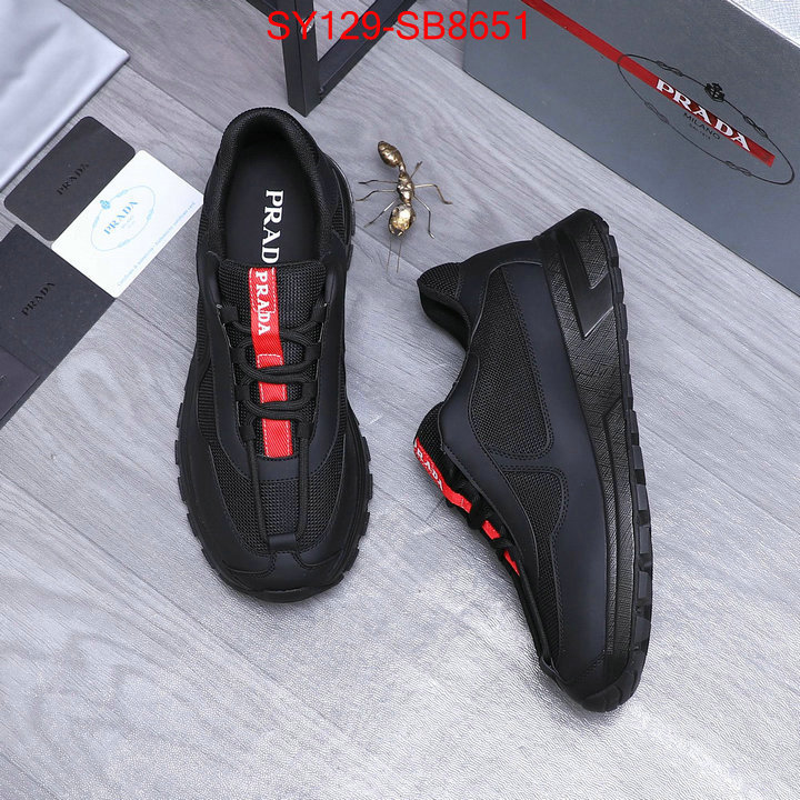 Men shoes-Prada replica aaaaa+ designer ID: SB8651 $: 129USD