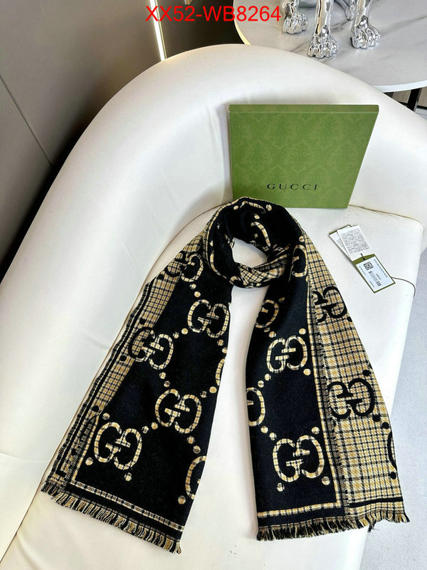 Scarf-Gucci luxury fake ID: MB8264 $: 52USD