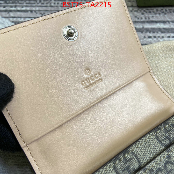 Gucci Bags(TOP)-Wallet- sell online luxury designer ID: TA2215 $: 75USD,