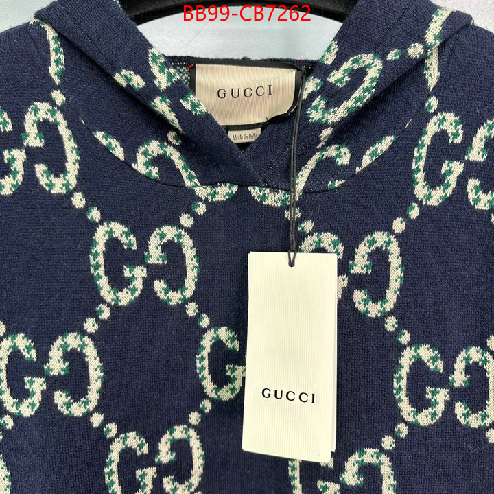 Clothing-Gucci how to find designer replica ID: CB7262 $: 99USD