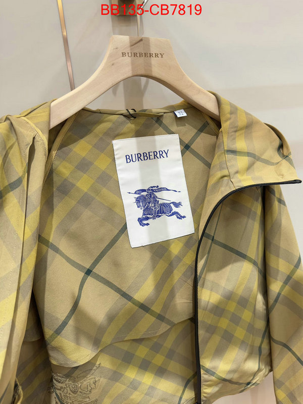 Clothing-Burberry replica us ID: CB7819 $: 135USD