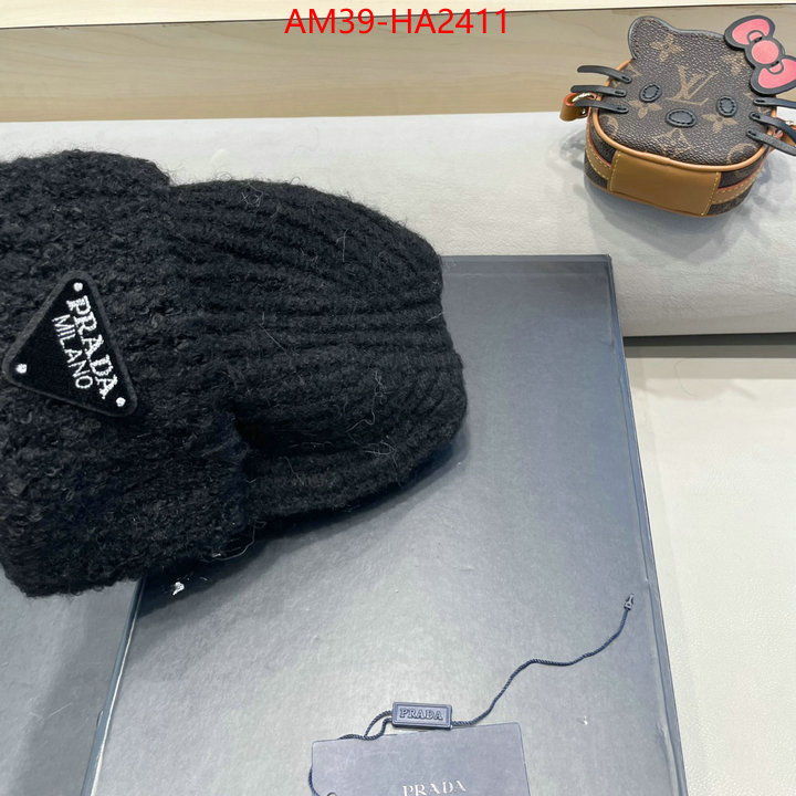 Cap (Hat)-Prada top brands like ID: HA2411 $: 39USD