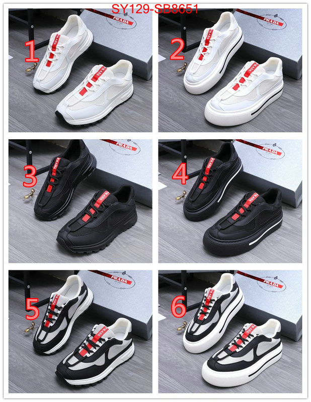 Men shoes-Prada replica aaaaa+ designer ID: SB8651 $: 129USD