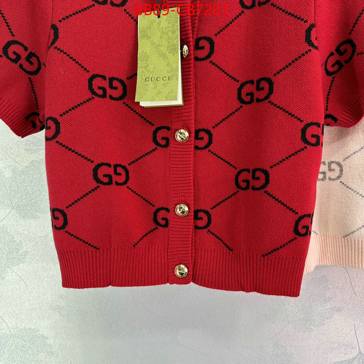 Clothing-Gucci buy aaaaa cheap ID: CB7261 $: 89USD