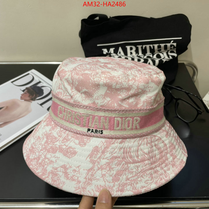 Cap (Hat)-Dior 1:1 replica wholesale ID: HA2486 $: 32USD