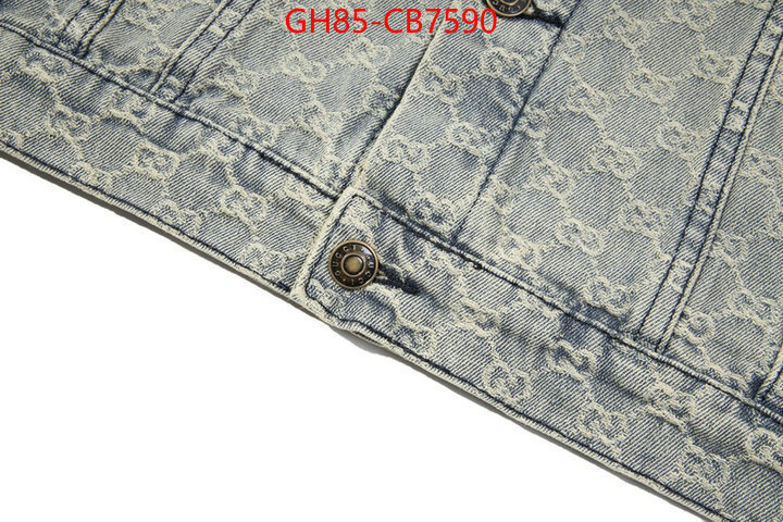 Clothing-Gucci high quality replica designer ID: CB7590 $: 85USD