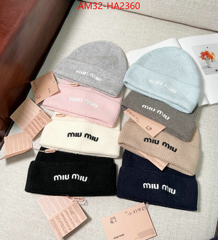 Cap(Hat)-Miu Miu replica 2024 perfect luxury ID: HA2360 $: 32USD