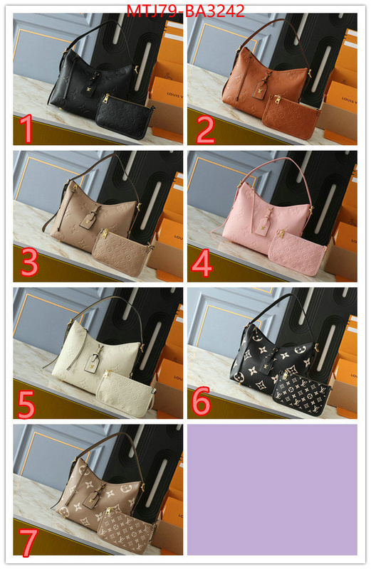 LV Bags(4A)-Handbag Collection- how can i find replica ID: BA3242 $: 79USD,