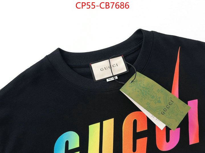 Clothing-Gucci high quality perfect ID: CB7686 $: 55USD