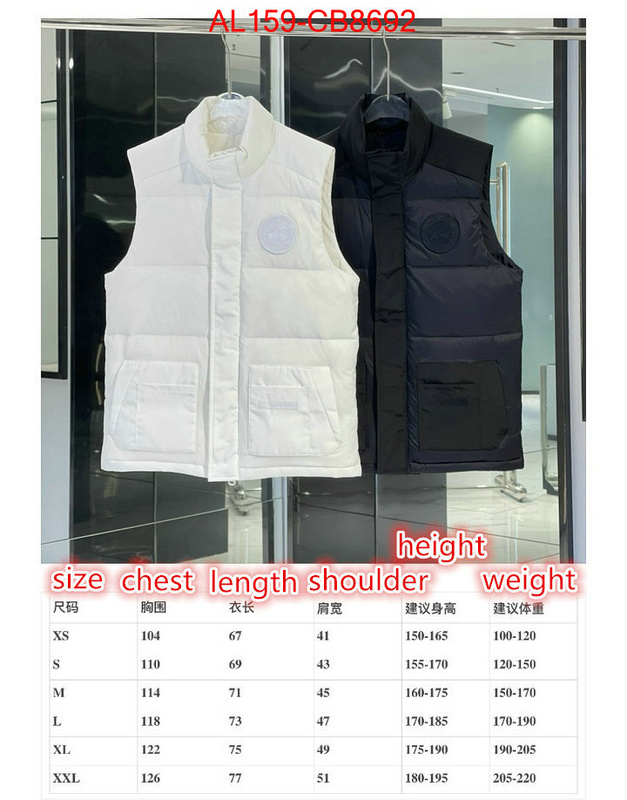 Down jacket Men-Canada Goose wholesale china ID: CB8692 $: 159USD