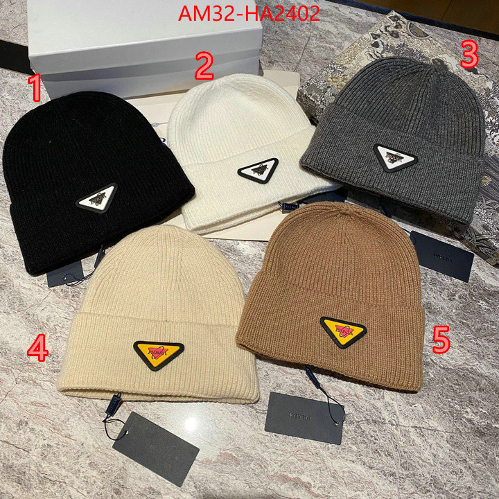 Cap (Hat)-Prada buy 2024 replica ID: HA2402 $: 32USD