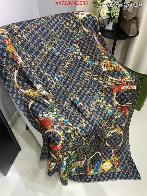 Scarf-Gucci top perfect fake ID: MA2033 $: 72USD