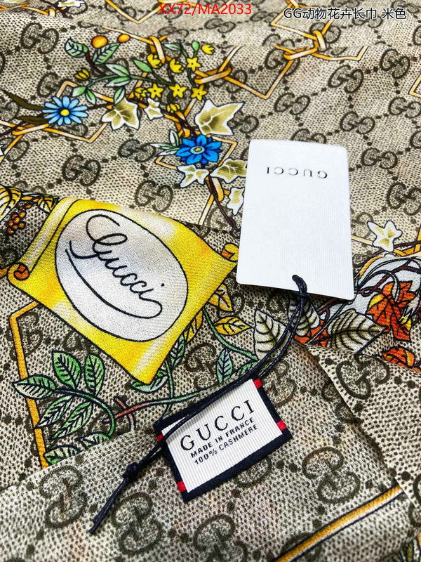 Scarf-Gucci top perfect fake ID: MA2033 $: 72USD