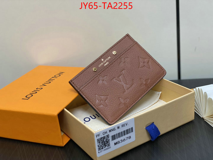 LV Bags(TOP)-Wallet high quality 1:1 replica ID: TA2255 $: 65USD,