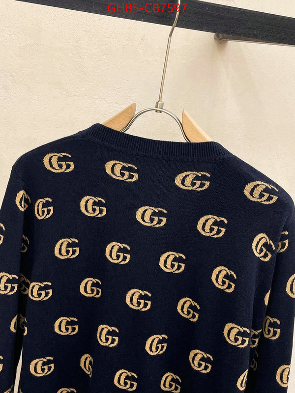 Clothing-Gucci what's the best to buy replica ID: CB7597 $: 85USD