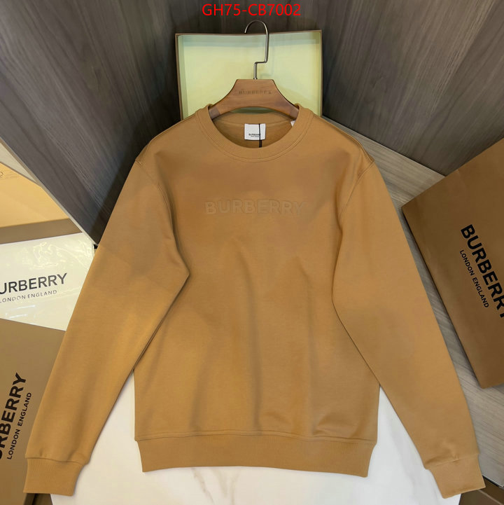 Clothing-Burberry best replica 1:1 ID: CB7002 $: 75USD