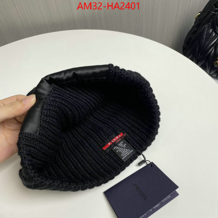 Cap (Hat)-Prada top fake designer ID: HA2401 $: 32USD