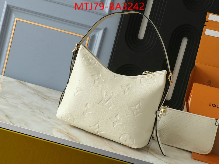 LV Bags(4A)-Handbag Collection- how can i find replica ID: BA3242 $: 79USD,