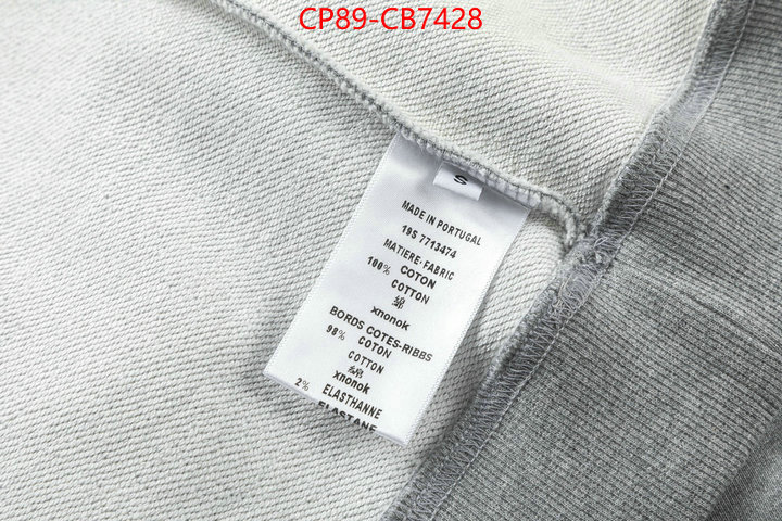 Clothing-Dior top quality replica ID: CB7428 $: 89USD