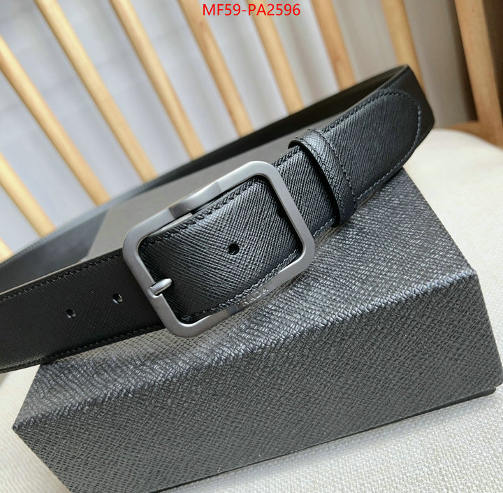 Belts-Prada luxury cheap replica ID: PA2596 $: 59USD