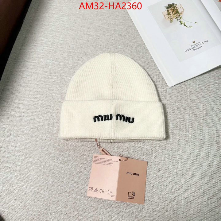 Cap(Hat)-Miu Miu replica 2024 perfect luxury ID: HA2360 $: 32USD