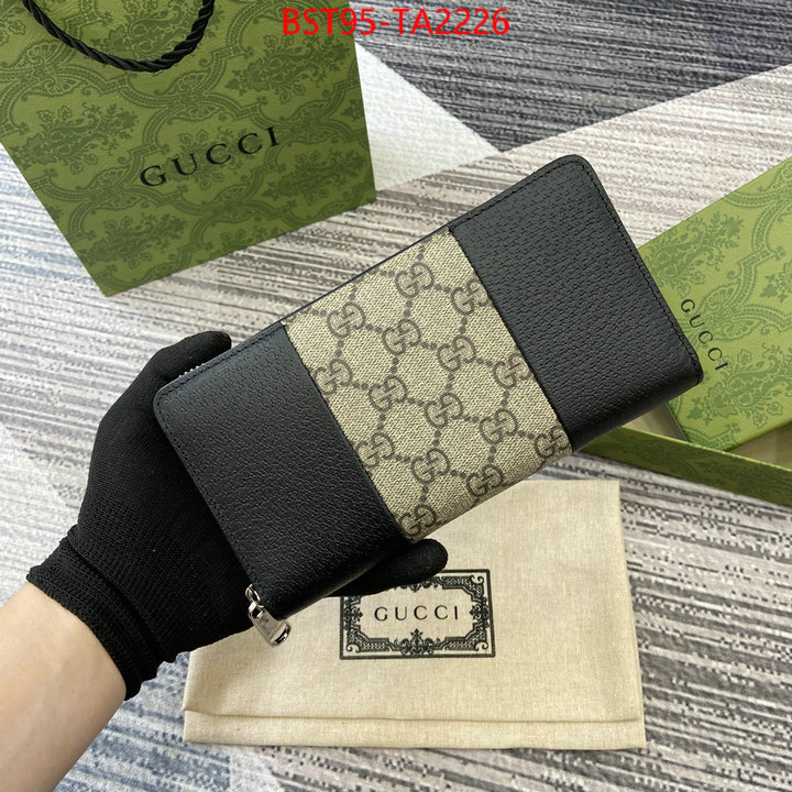 Gucci Bags(TOP)-Wallet- best quality fake ID: TA2226 $: 95USD,