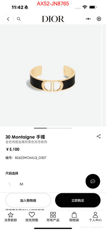 Jewelry-Dior replica us ID: JN8765 $: 52USD