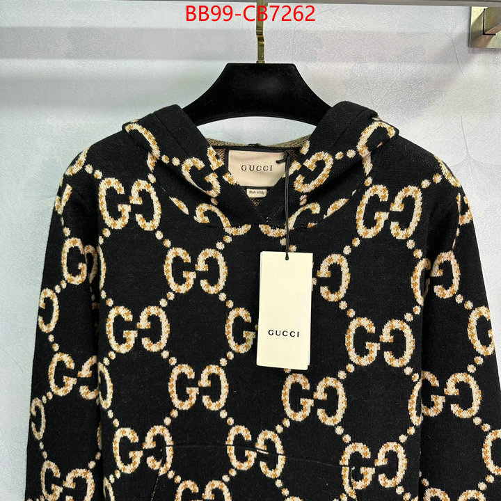 Clothing-Gucci how to find designer replica ID: CB7262 $: 99USD