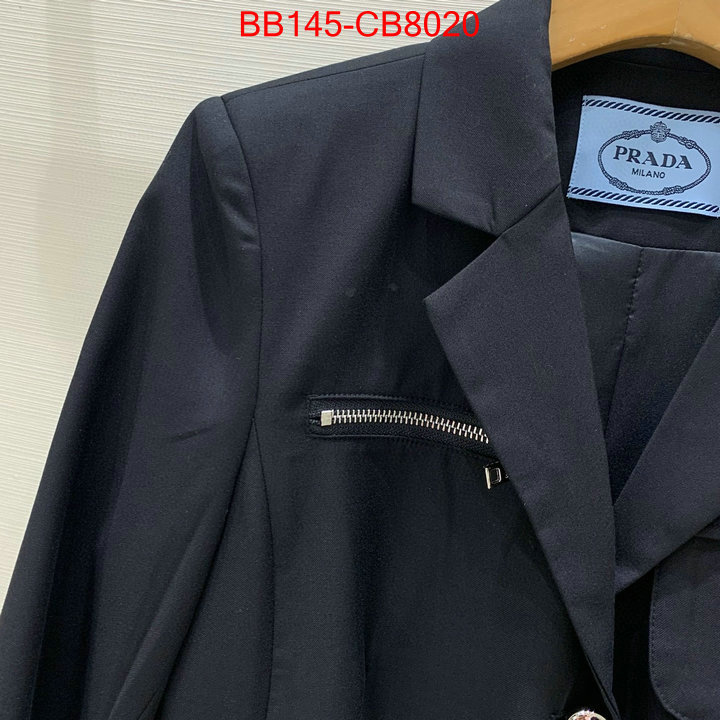 Clothing-Prada replicas buy special ID: CB8020 $: 145USD