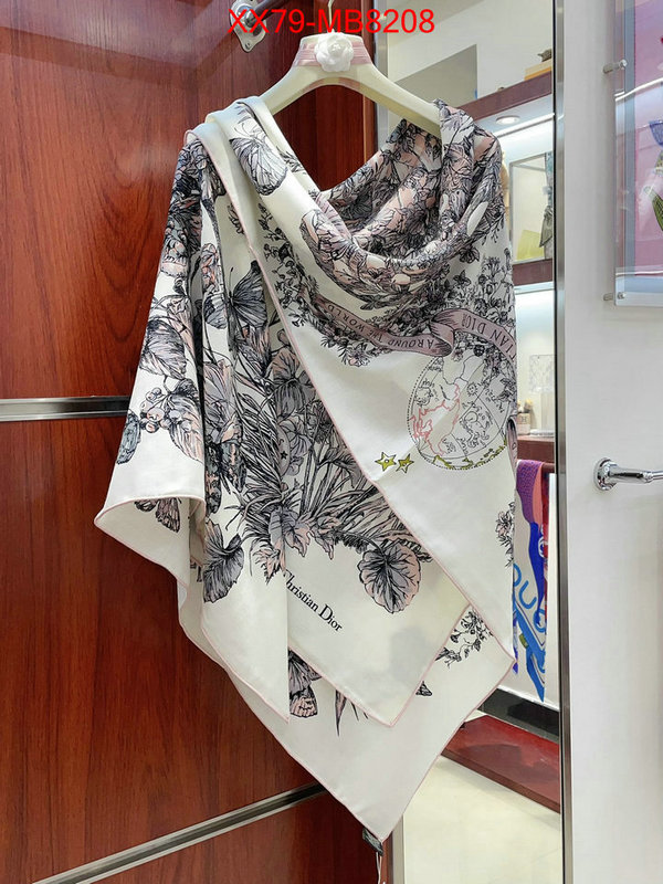 Scarf-Dior top perfect fake ID: MB8208 $: 79USD