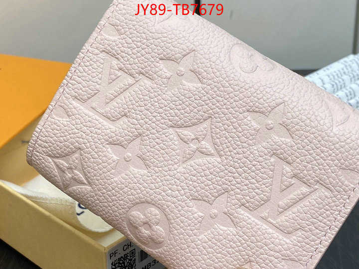 LV Bags(TOP)-Wallet fake designer ID: TB7679 $: 89USD,