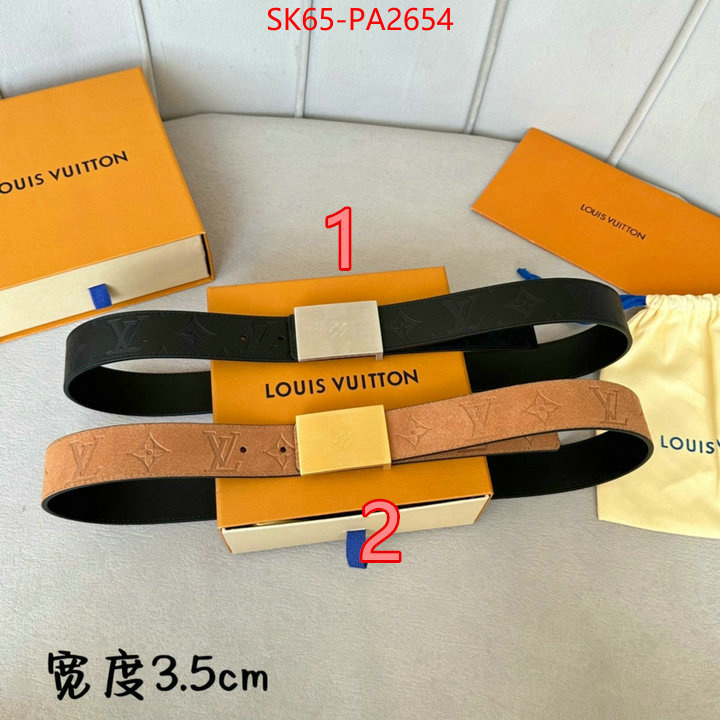 Belts-LV top quality fake ID: PA2654 $: 65USD