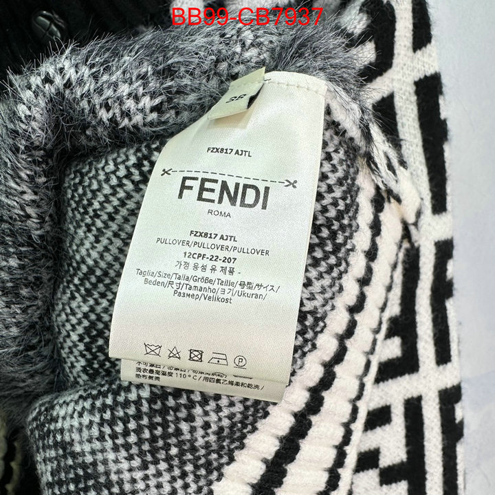 Clothing-Fendi from china 2024 ID: CB7937 $: 99USD