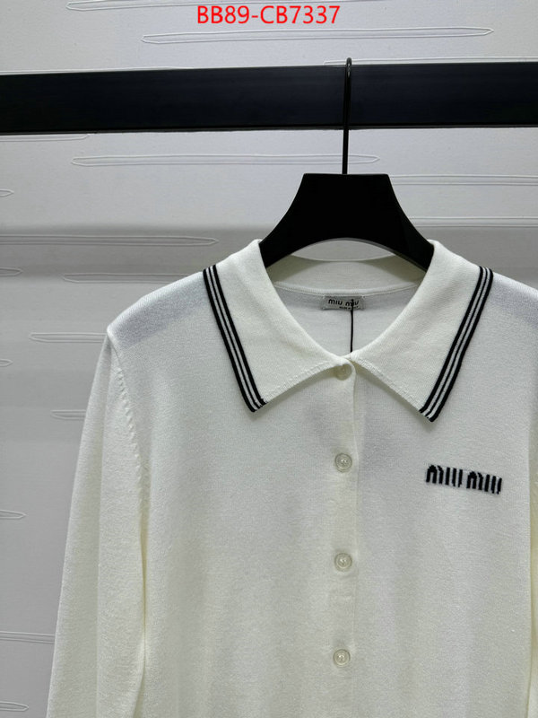 Clothing-MIU MIU replica 1:1 ID: CB7337 $: 89USD