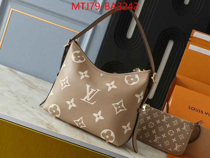 LV Bags(4A)-Handbag Collection- how can i find replica ID: BA3242 $: 79USD,