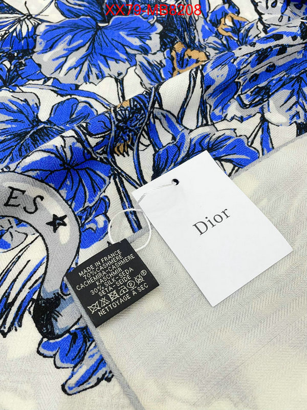 Scarf-Dior top perfect fake ID: MB8208 $: 79USD