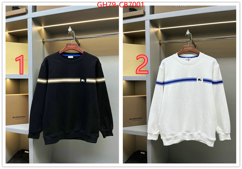 Clothing-Burberry cheap wholesale ID: CB7001 $: 79USD