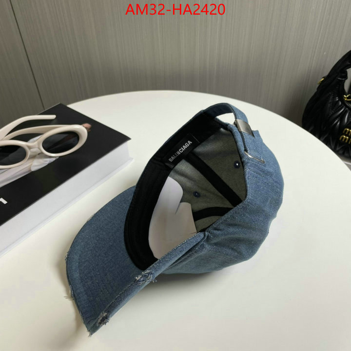 Cap(Hat)-Balenciaga sale outlet online ID: HA2420 $: 32USD