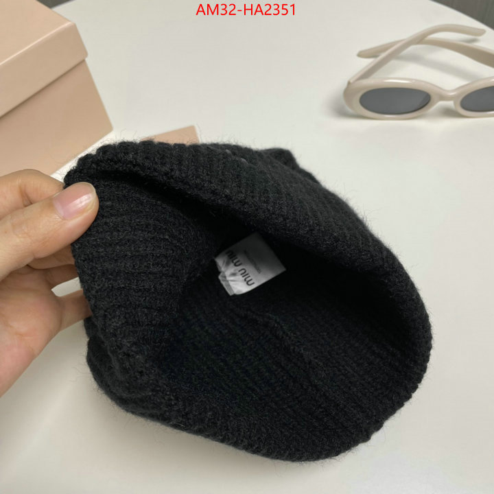 Cap(Hat)-Miu Miu shop cheap high quality 1:1 replica ID: HA2351 $: 32USD