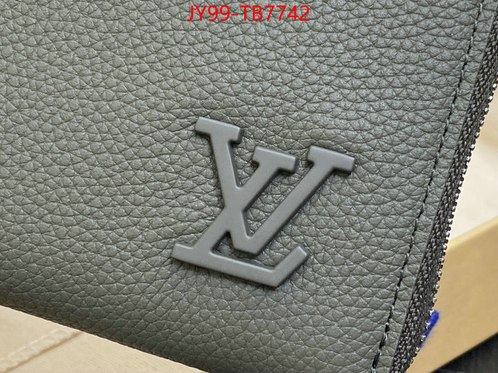 LV Bags(TOP)-Wallet high quality online ID: TB7742 $: 99USD,