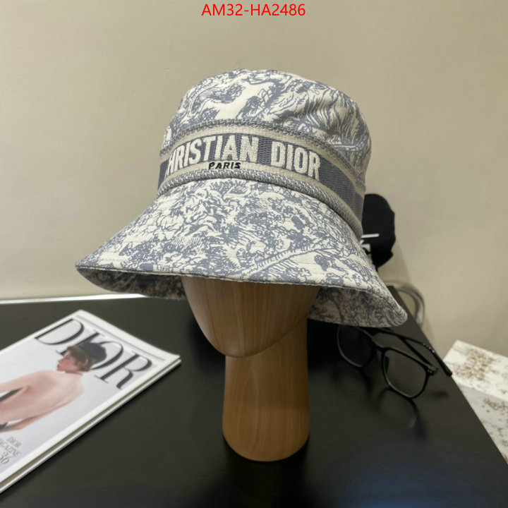 Cap (Hat)-Dior 1:1 replica wholesale ID: HA2486 $: 32USD