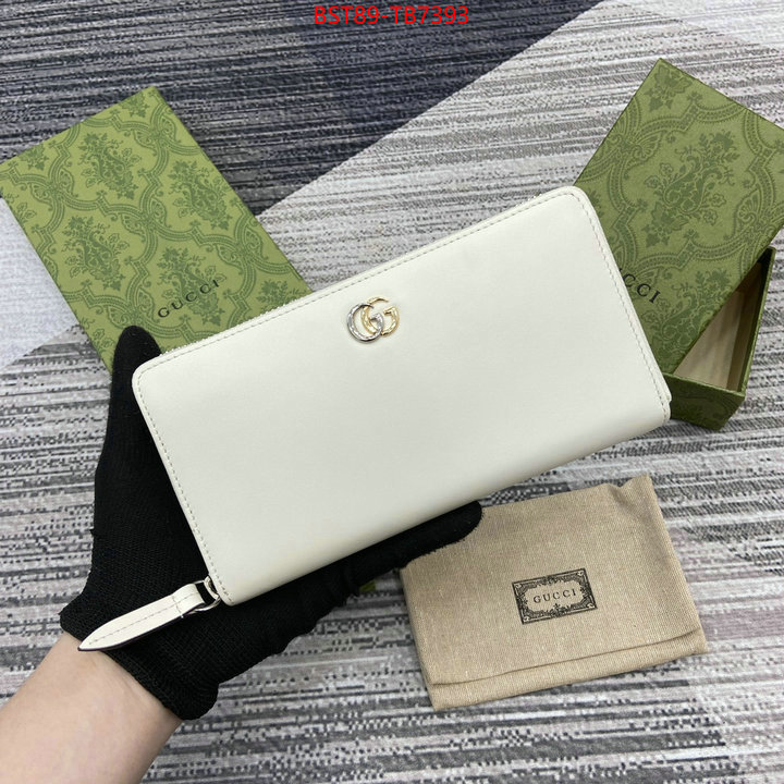 Gucci Bags(TOP)-Wallet- highest quality replica ID: TB7393 $: 89USD,