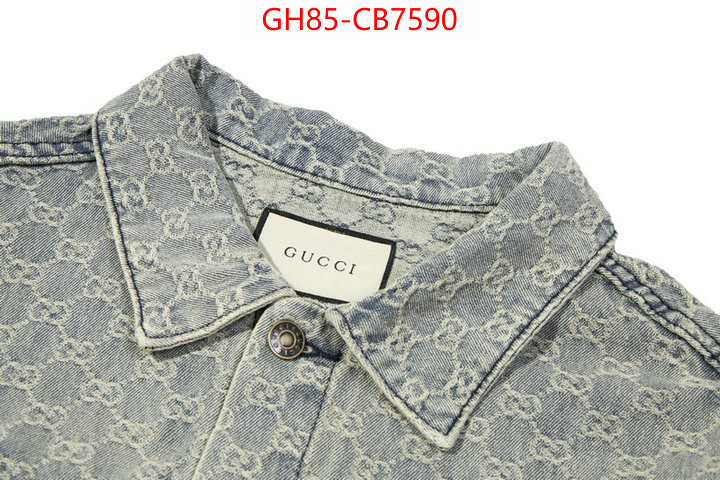 Clothing-Gucci high quality replica designer ID: CB7590 $: 85USD